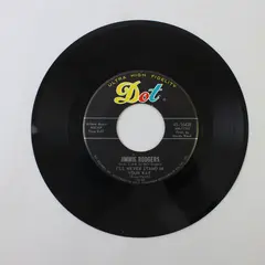 Jimmie Rodgers I'll Never Stand In Your Way/Afraid 7" Vinyl Record
