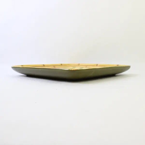 Island Plantations Areca Palm Hand-Painted 11" Serving Platter Tray