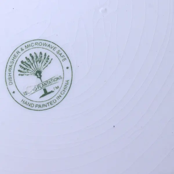 Island Plantations Areca Palm Hand-Painted 11" Serving Platter Tray