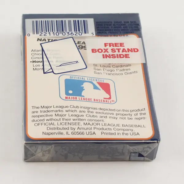 1990 Major League Baseball Bubble Gum Houston Astros Card Collector Box Sealed