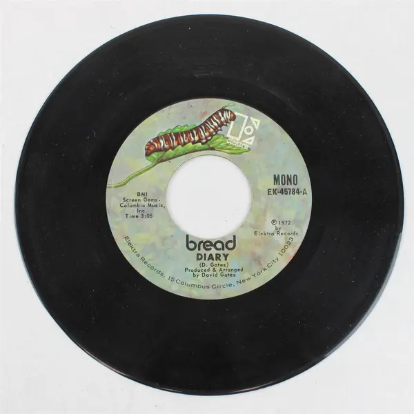 Bread – Diary / Down On My Knees 7" Vinyl Record
