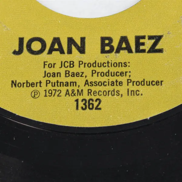 Joan Baez In The Quiet Morning (for Janis Joplin)/ To Bobby 7" Vinyl Record