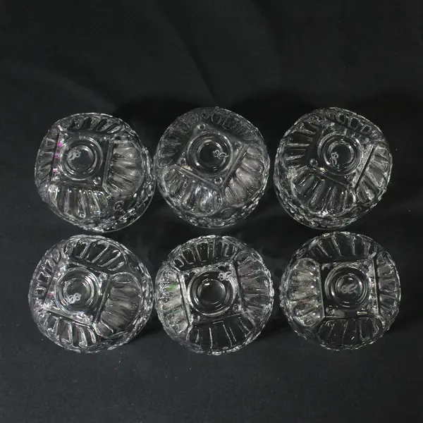 Set of 6 Rosenthal Germany Embossed Floral Juice Glasses