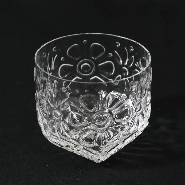 Set of 6 Rosenthal Germany Embossed Floral Juice Glasses