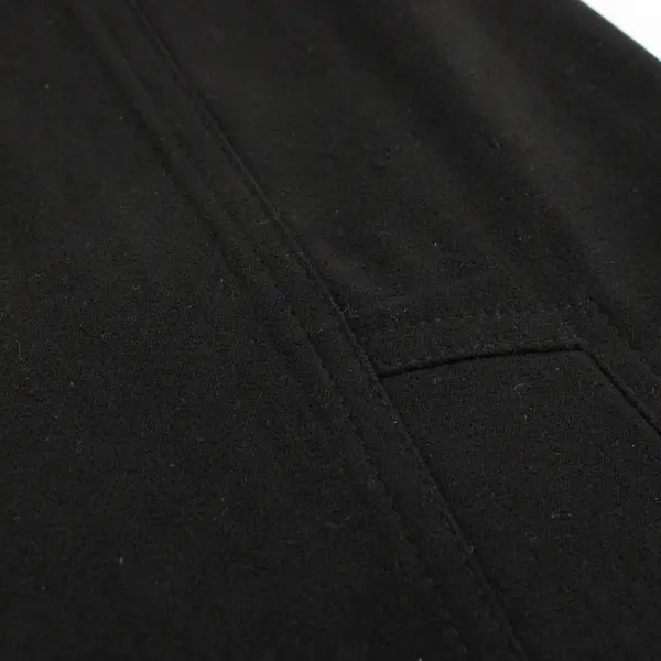 Vintage Requirements Solid Black A-Line Midi Skirt Women's Size 8