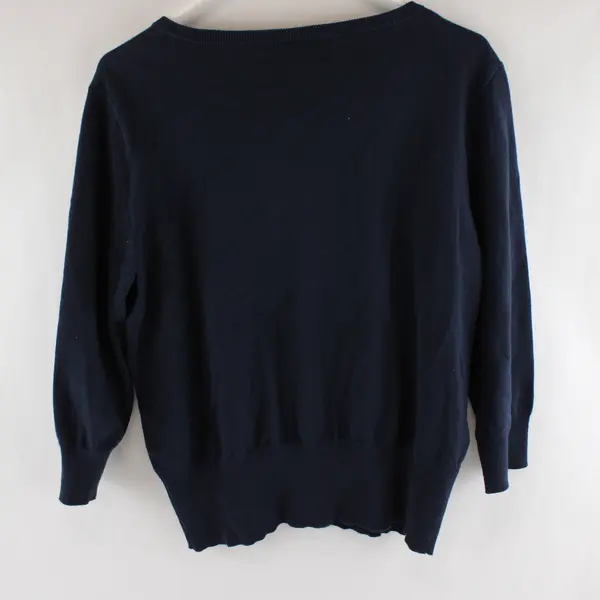 Jones New York Sport Navy Blue Button-Front Cardigan Women's Large