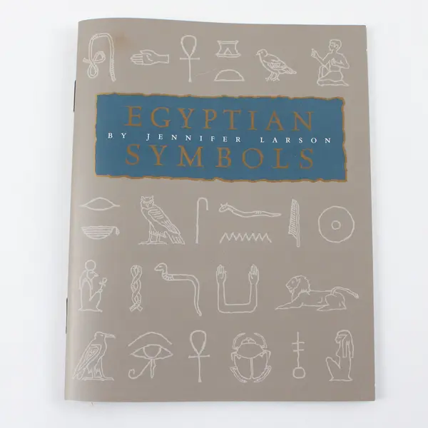 Jennifer Larson Wooden Egyptian Symbols Stamp Kit - Complete w/Booklet & Ink Pad