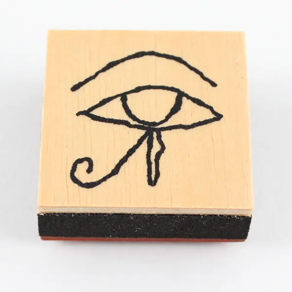 Jennifer Larson Wooden Egyptian Symbols Stamp Kit - Complete w/Booklet & Ink Pad
