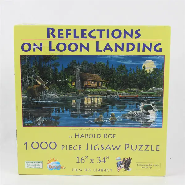 Reflections on Loon Landing 1,000 Piece Jigsaw Puzzle, #LL48401 Complete