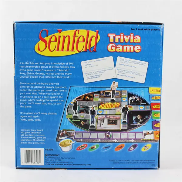 Seinfeld Trivia Board Game, Covers 9 Seasons of Seinfeld, 2009 #5300