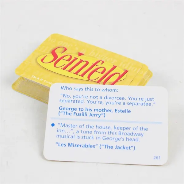 Seinfeld Trivia Board Game, Covers 9 Seasons of Seinfeld, 2009 #5300