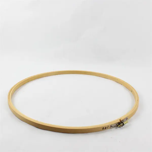 Unbranded 14in Round Wooden Embroidery Hoop w/Metal Tension Bolt