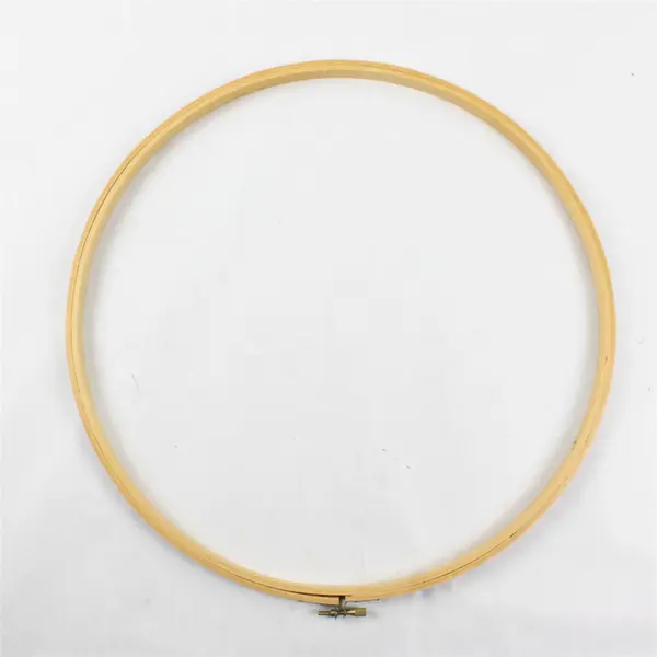 Unbranded 14in Round Wooden Embroidery Hoop w/Metal Tension Bolt