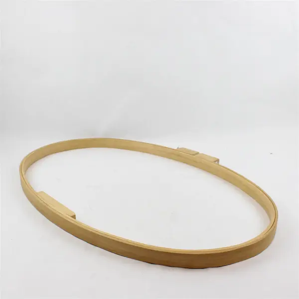 Vintage 27" X 17” Large Oval Wooden Hoop Quilting Embroidery Needlepoint  