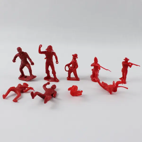 Vtg 1950's Marx Sears Heritage Fort Apache Playset Pieces - 49 Soldiers