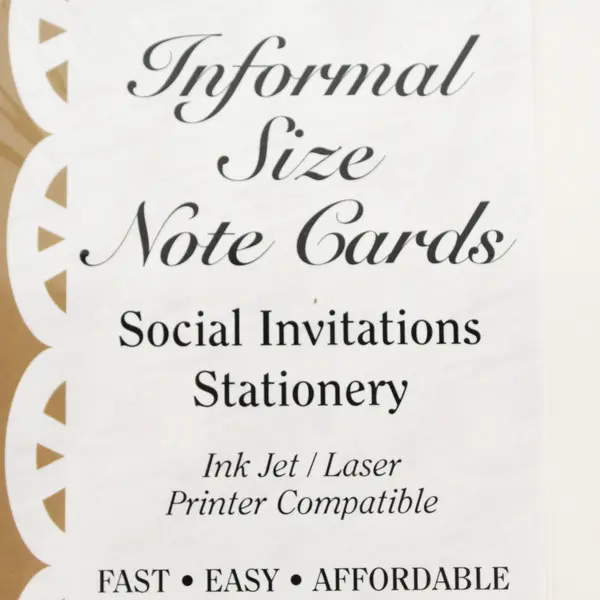 PC Papers By AMPAD 50 Ivory Informal Size Note Cards W/ Envelopes (Unopened)