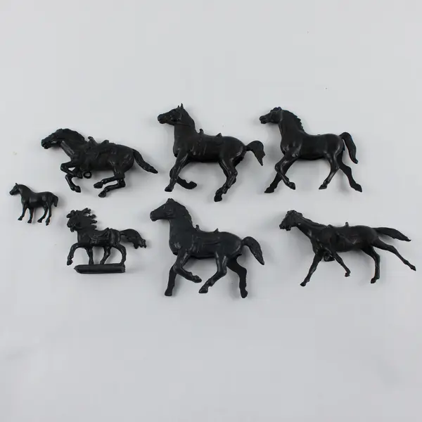 Vtg 1950's Marx Sears Heritage Fort Apache Playset Pieces - 27 horses