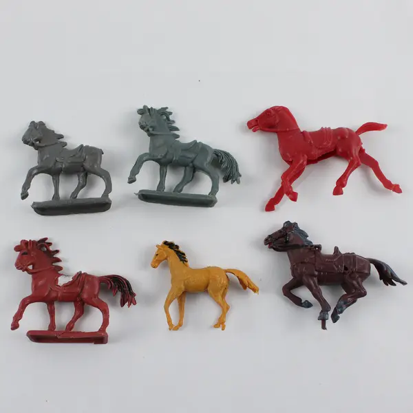 Vtg 1950's Marx Sears Heritage Fort Apache Playset Pieces - 27 horses