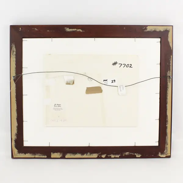 Jungle by Ed Heyde Abstract Watercolor Landscape Framed & Matted 19.5" x 23.5"