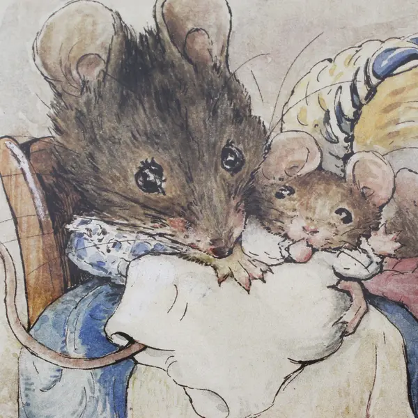 1990 Graphic Impressions The Tale of Two Bad Mice Beatrix Potter Print 16" x 20"