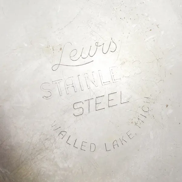 Leur's Stainless Ware Steel Small Skillet Pan W/ Black Plastic Handle 7"