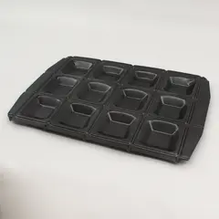 Ez Pockets Metal Baking Pan W/ 12 Square Cavities For Pie Pocket 15.25" x 10.75"
