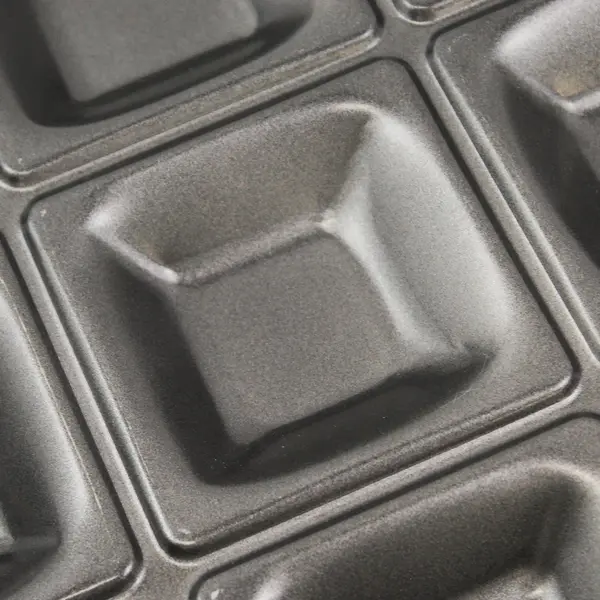 Ez Pockets Metal Baking Pan W/ 12 Square Cavities For Pie Pocket 15.25" x 10.75"