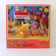 Ceaco 550 Piece Jigsaw Puzzle  Kernel Knowledge Popcorn, Complete 1988