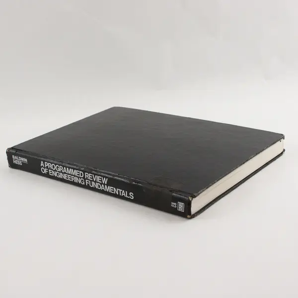 Vintage A Programmed Review of Engineering Fundamentals 1978 Hardcover No DJ