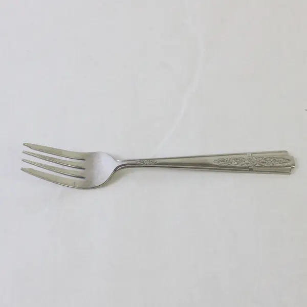 Lot of Four 18/8 Stainless Salad Forks by Pfaltzgraff in the Pattern Hibiscus