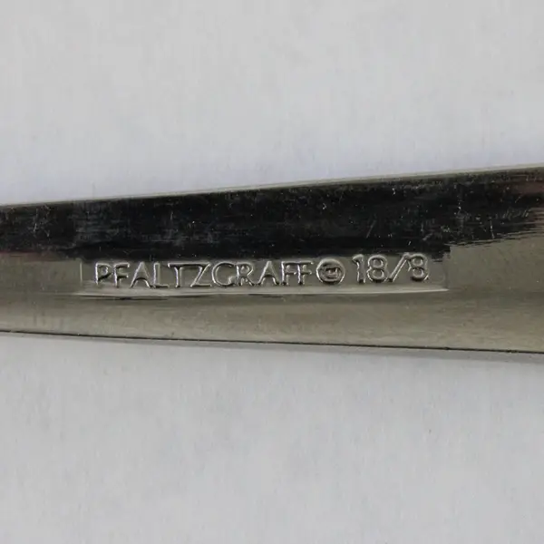 Lot of Four 18/8 Stainless Salad Forks by Pfaltzgraff in the Pattern Hibiscus