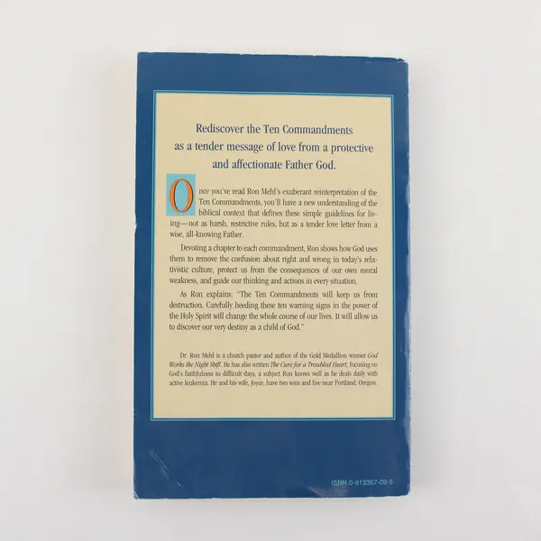 Vintage The Ten (Der) Commandments by Ron Mehl 1998 Paperback Good