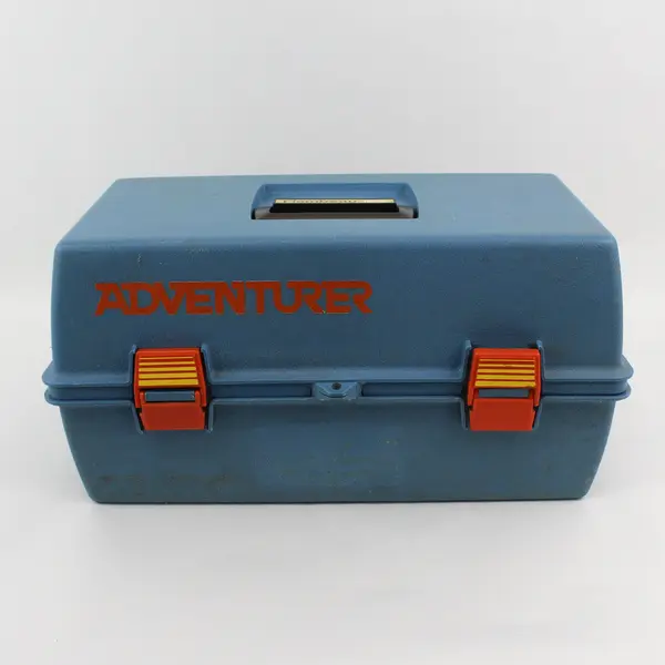 Vintage Flambeau Adventurer 1822 Blue 2-Tray Cantilever Tackle Box Fishing Gear