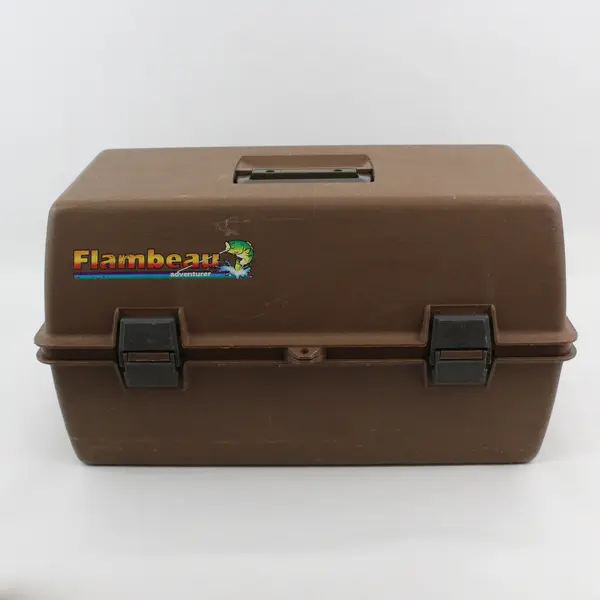 Vintage Flambeau Adventurer 2012 Two-Tier Brown Tackle Box