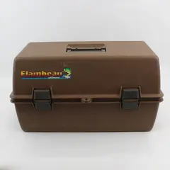 Vintage Flambeau Adventurer 2012 Two-Tier Brown Tackle Box