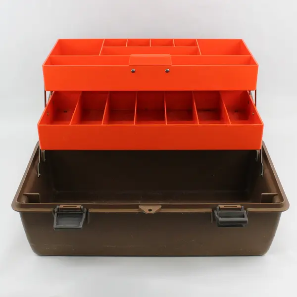 Vintage Flambeau Adventurer 2012 Two-Tier Brown Tackle Box