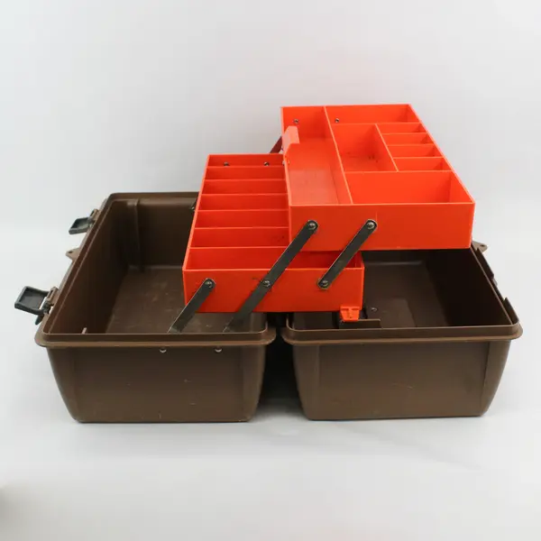 Vintage Flambeau Adventurer 2012 Two-Tier Brown Tackle Box