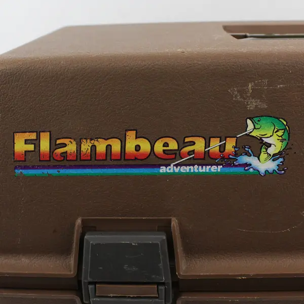 Vintage Flambeau Adventurer 2012 Two-Tier Brown Tackle Box