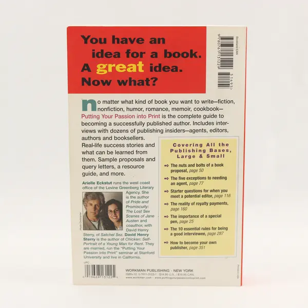 Putting Your Passion into Print Arielle Eckstut David Henry Sterry 2005 PB 