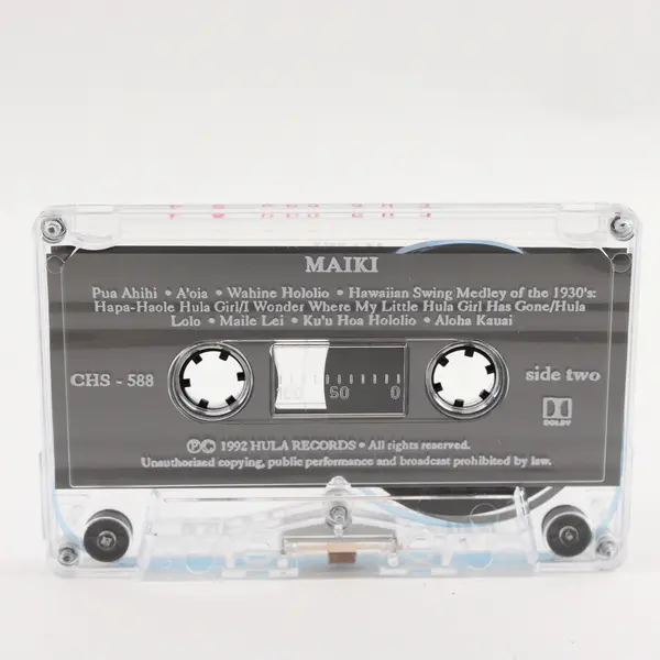 The Kahauanu Lake Trio and Singers Maiki (Chants & Mele of Hawaii) Cassette Tape