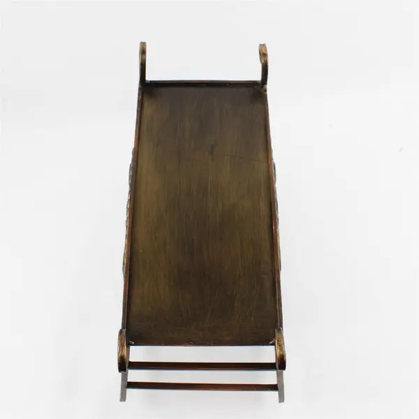 Metal Magazine Holder with Flower Motif