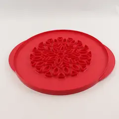 Nordic Ware Red Plastic 12" Lattice & Hearts Pie Top Cutter Bakeware Tool