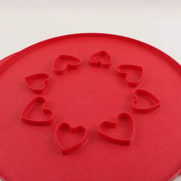 Nordic Ware Red Plastic 12" Lattice & Hearts Pie Top Cutter Bakeware Tool
