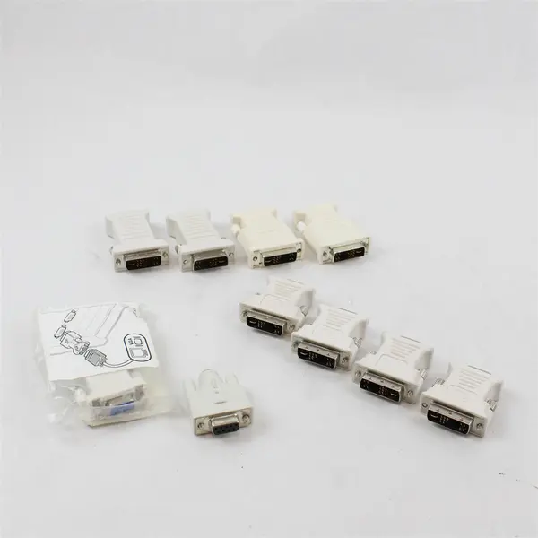 Lot of 10 White DVI-A to VGA Video Adapters