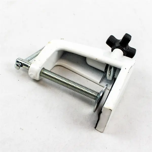 Universal C-Clamp Lamp Holder Desk Mount Clamp Base White Used