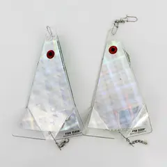 Lot of 2 Big Al's Fish Flash Small Fish Flash In-Line Flasher 8"
