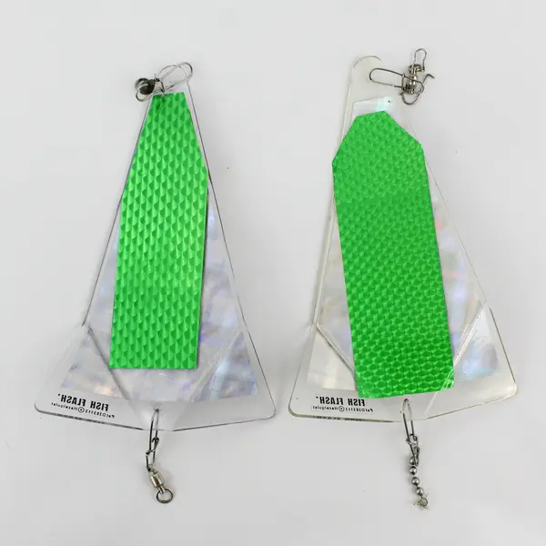 Lot of 2 Big Al's Fish Flash Small Fish Flash In-Line Flasher 8"
