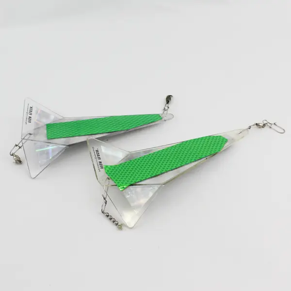 Lot of 2 Big Al's Fish Flash Small Fish Flash In-Line Flasher 8"