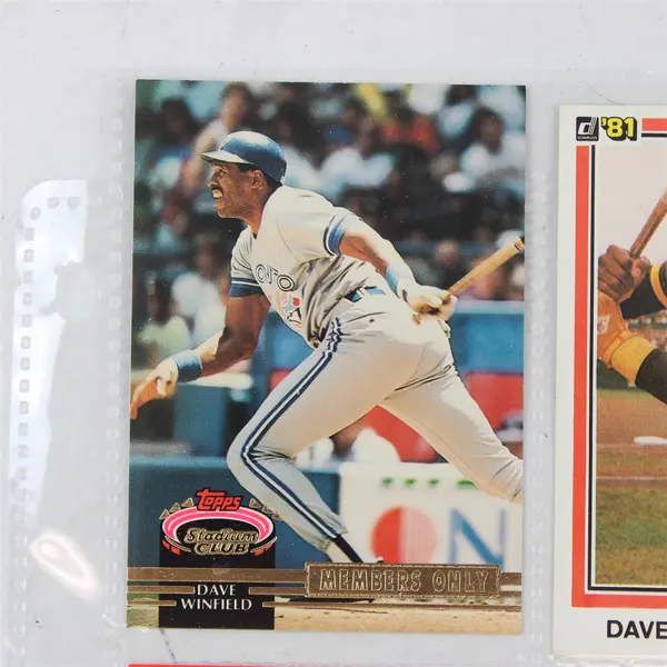 Lot of 7 Dave Winfield Stadium Club Baseball Trading Cards Yankees Padres