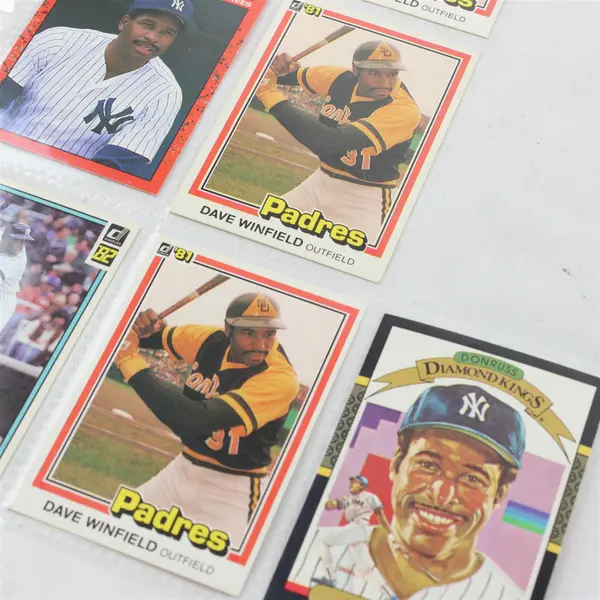 Lot of 7 Dave Winfield Stadium Club Baseball Trading Cards Yankees Padres